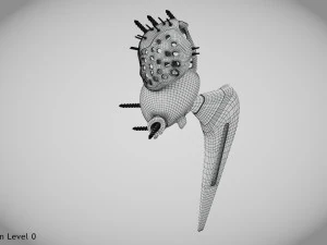 Beckenimplantat 3D Modell