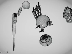 Beckenimplantat 3D Modell