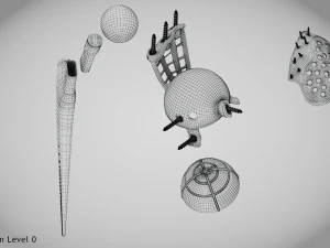 Beckenimplantat 3D Modell