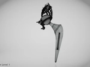 Beckenimplantat 3D Modell