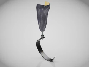 무릎 아래 보철물 3 3D 모델