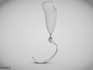 Below knee prosthetics 3 3D 모델
