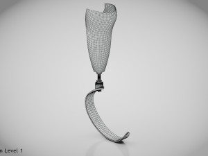 Below knee prosthetics 3 3D 모델