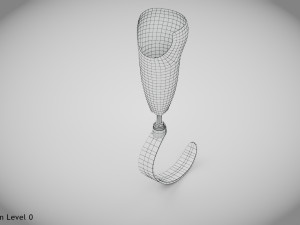 Below knee prosthetics 3 3D 모델