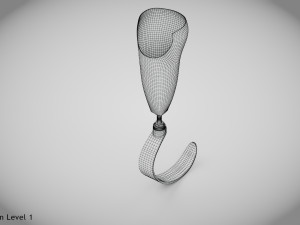 Below knee prosthetics 3 3D 모델
