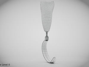 Below knee prosthetics 3 3D 모델