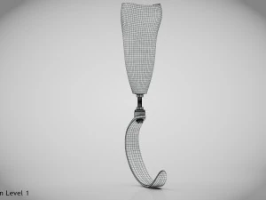 무릎 아래 보철물 3 3D 모델