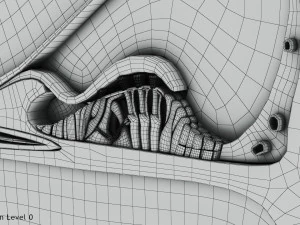 Sezione trasversale della coclea Modello 3D