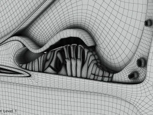 Sezione trasversale della coclea Modello 3D