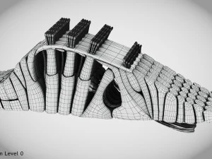 Sezione trasversale della coclea Modello 3D