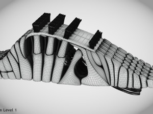 Cochlea cross section Model 3D