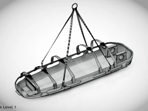 Helicopter Stretcher 3D Model