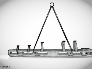 Helicopter Stretcher 3Dモデル