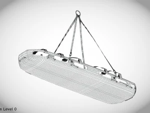 Helicopter Stretcher 3D Model