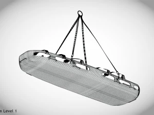 Helicopter Stretcher 3D Model