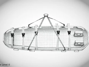 Helicopter Stretcher 3D Model