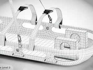 Helicopter Stretcher 3D Model
