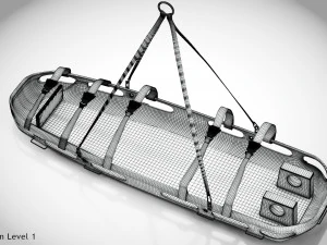 Helicopter Stretcher 3D Model