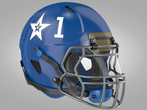 Football Helmet Type1 3D Model