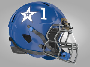Football Helmet Type1 3D Model