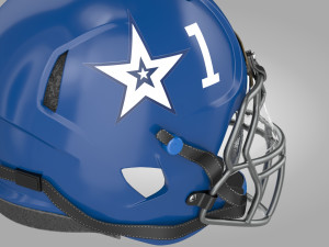 Football Helmet Type1 3D Model