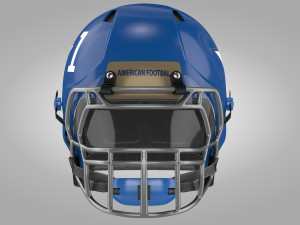 Football Helmet Type1 3D Model