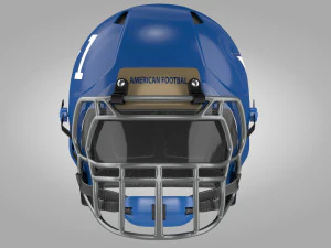 Football Helmet Type1 3D Model