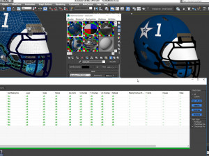Football Helmet Type1 3D Model
