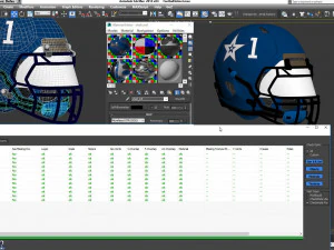 Football Helmet Type1 3D Model