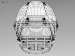Football Helmet Type1 3D Model