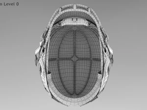 Football Helmet Type1 3D Model