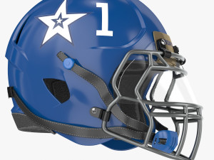 Football Helmet Type1 3D Model