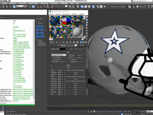 White Football Helmet 3D Model