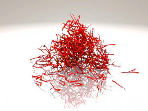 Saffron Stigma 3D Model