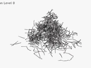 Saffron Stigma 3D Model