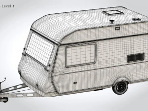 Camper Hobby 3D Model