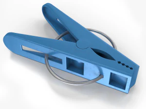 Molletta da bucato in plastica Modello 3D