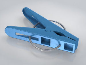 Plastic Clothe Peg 3D-Modell