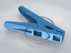 塑料衣夹 3D 模型