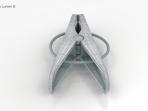 Plastic Clothe Peg 3D-Modell