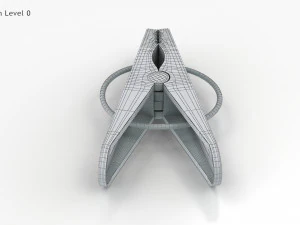 塑料衣夹 3D 模型