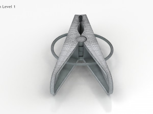 Plastic Clothe Peg 3D-Modell