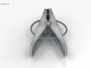 塑料衣夹 3D 模型