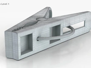塑料衣夹 3D 模型