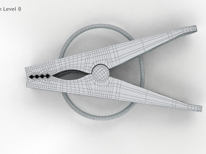 Plastic Clothe Peg 3D-Modell