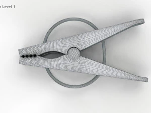 塑料衣夹 3D 模型