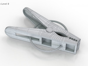 Plastic Clothe Peg 3D-Modell