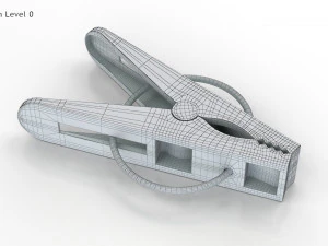 塑料衣夹 3D 模型