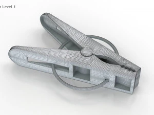 塑料衣夹 3D 模型