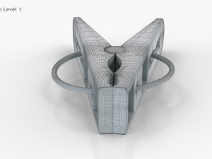 Plastic Clothe Peg 3D-Modell